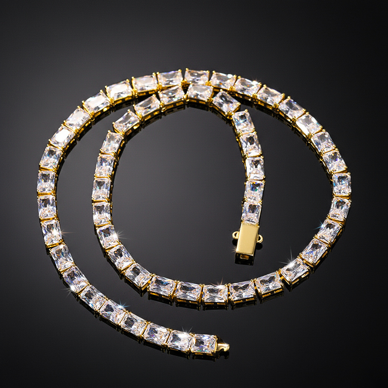 6mm Baguette Cut Tennis Chain