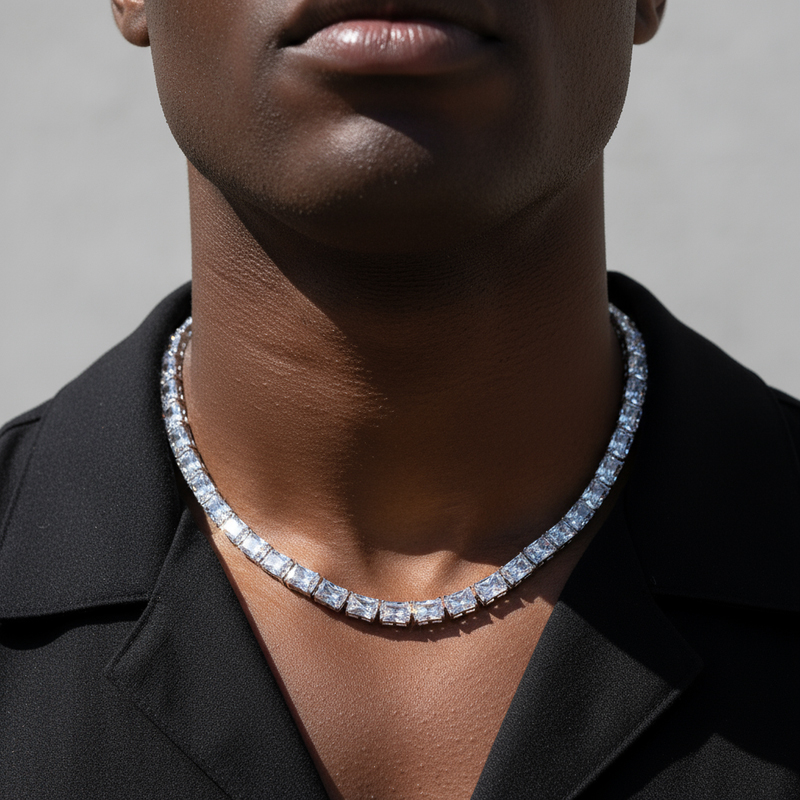 6mm Baguette Cut Tennis Chain