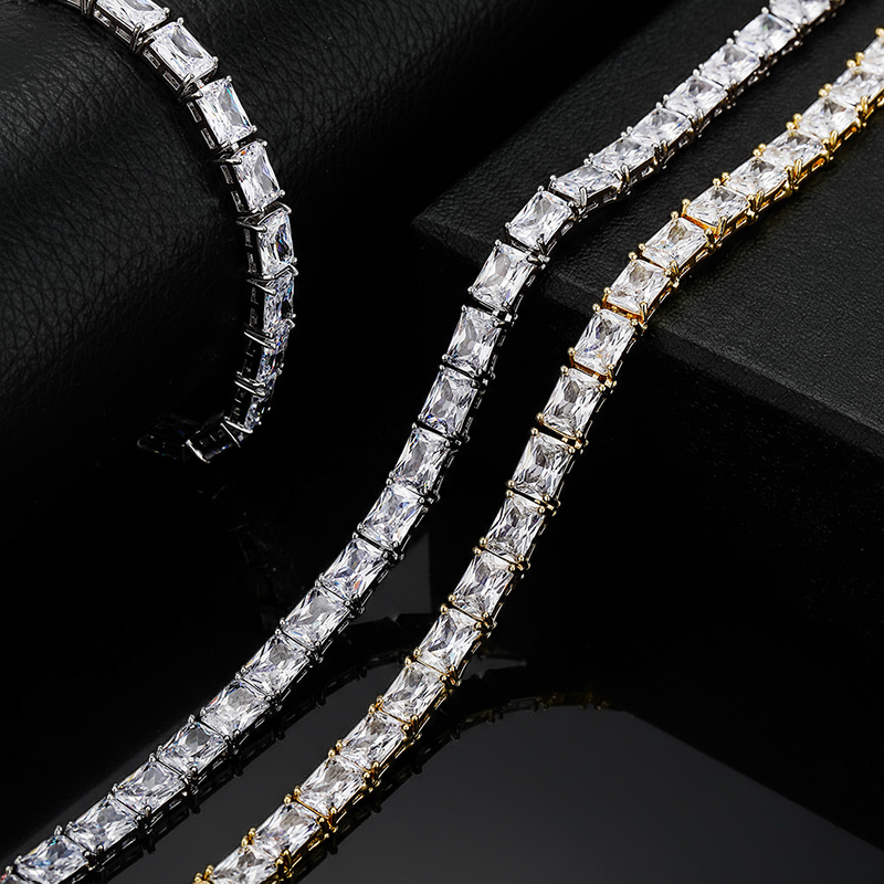 6mm Baguette Cut Tennis Chain