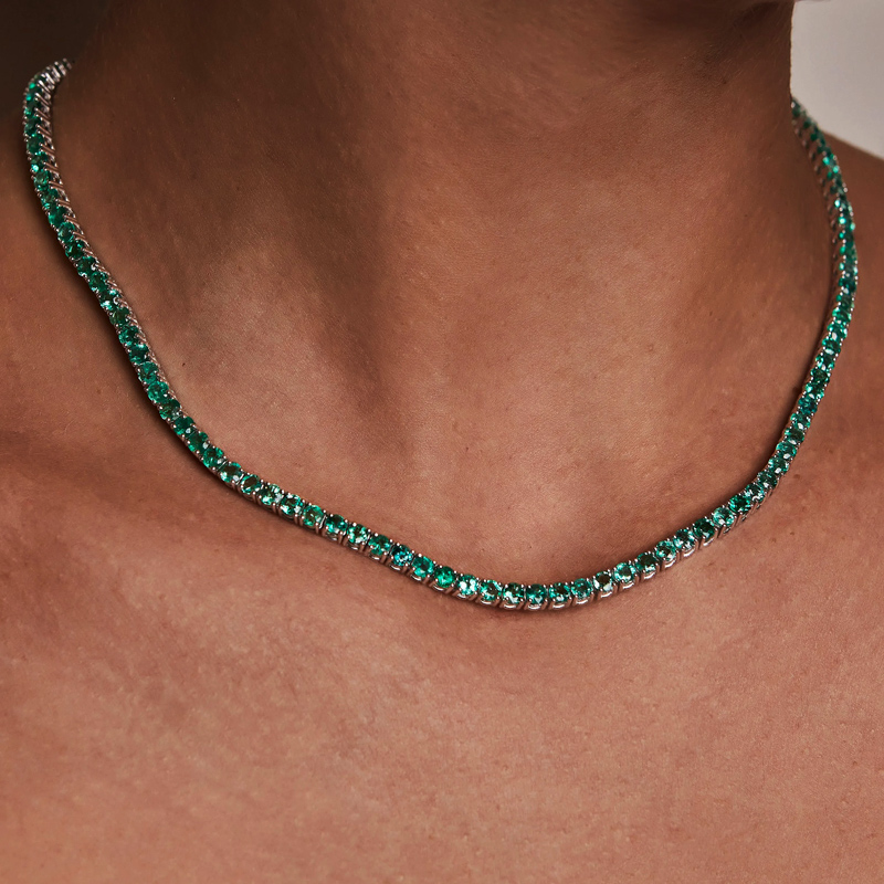 3mm Emerald Tennis Chain