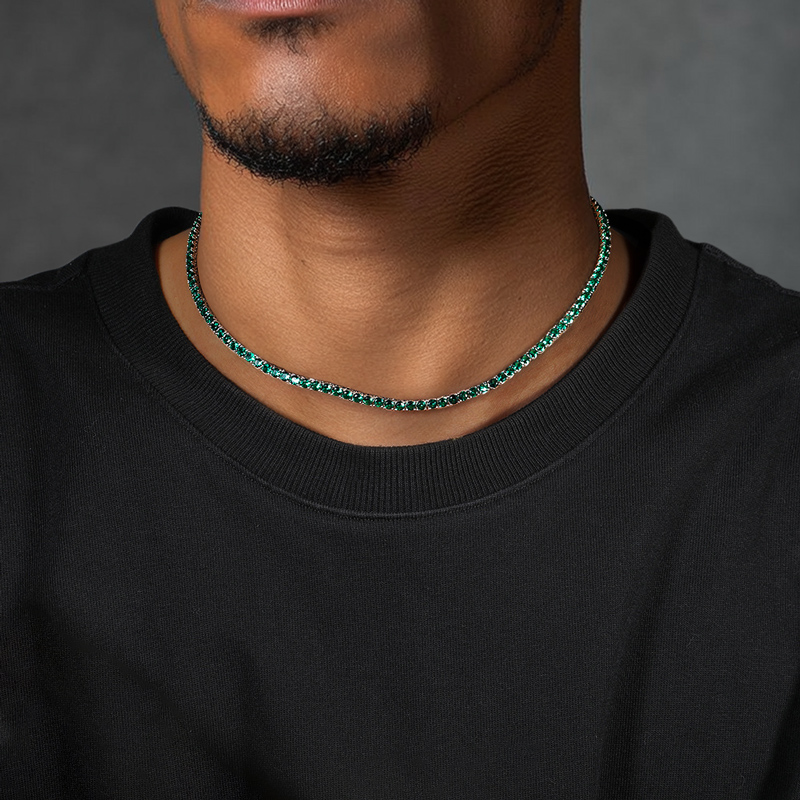 3mm Emerald Tennis Chain