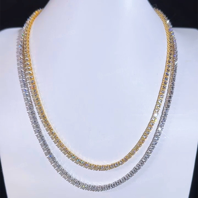 3mm Inverted Setting Tennis Chain 3mm Inverted Setting Tennis Chain