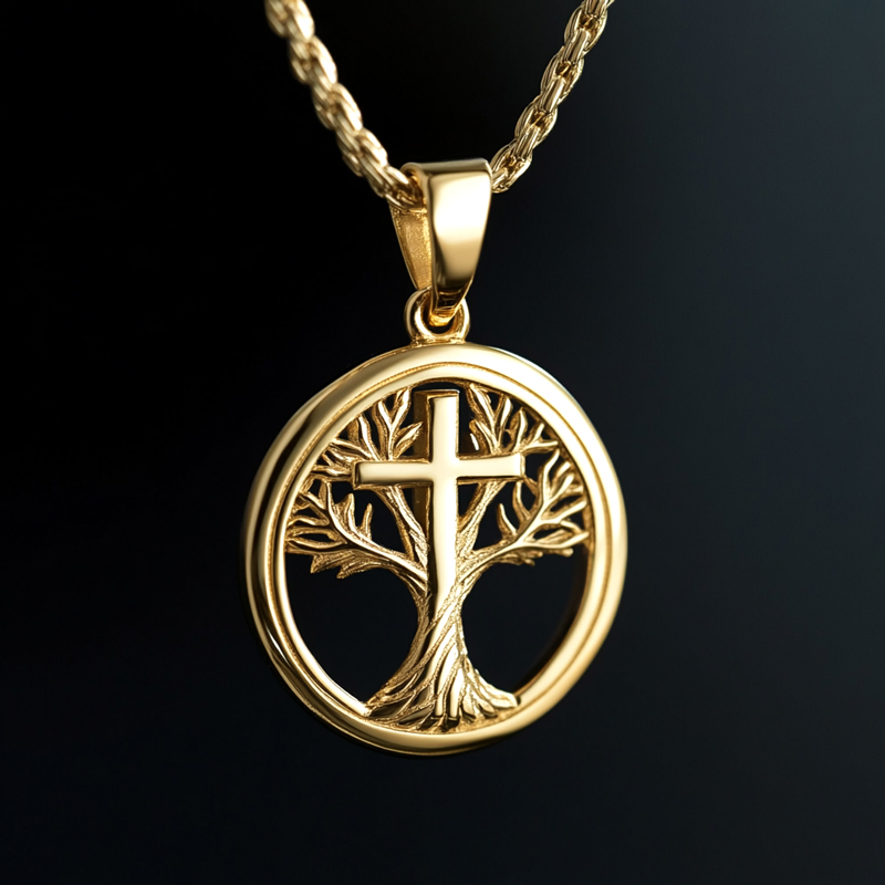 Tree of Life Cross Pendant