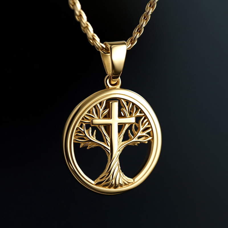 Tree of Life Cross Pendant