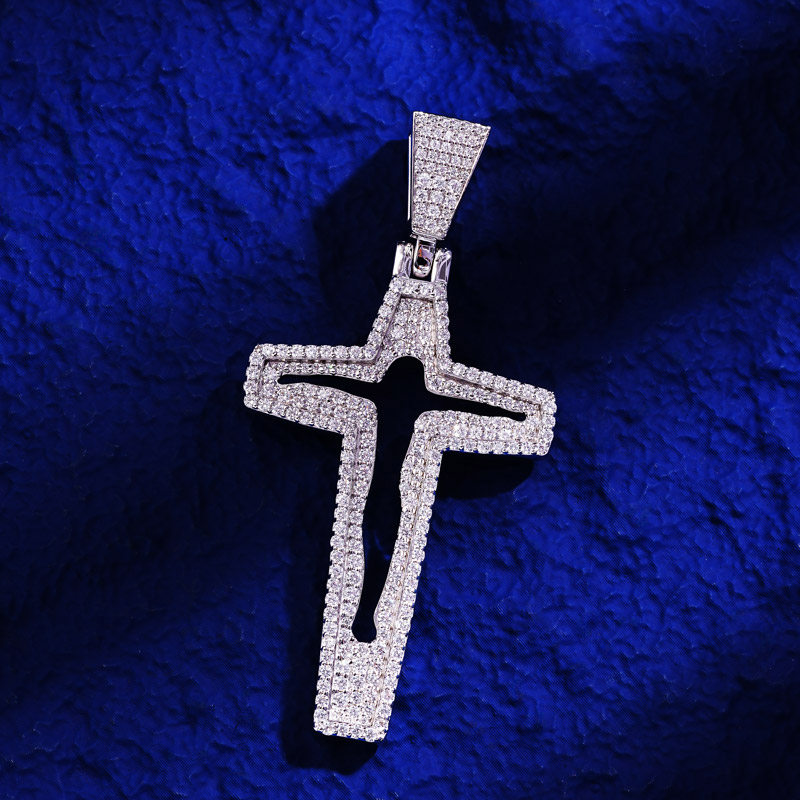 Iced Out Hollowed-Out Jesus Cross Pendant Iced Out Hollowed-Out Jesus Cross Pendant
