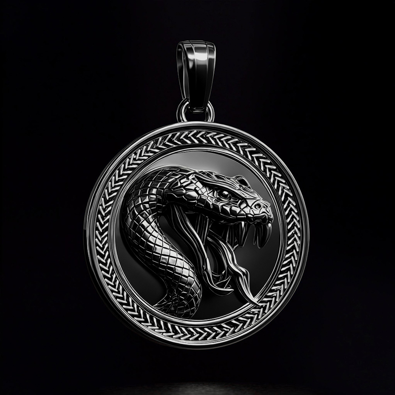 Snake Round Pendant