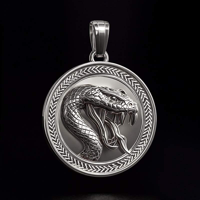 Snake Round Pendant