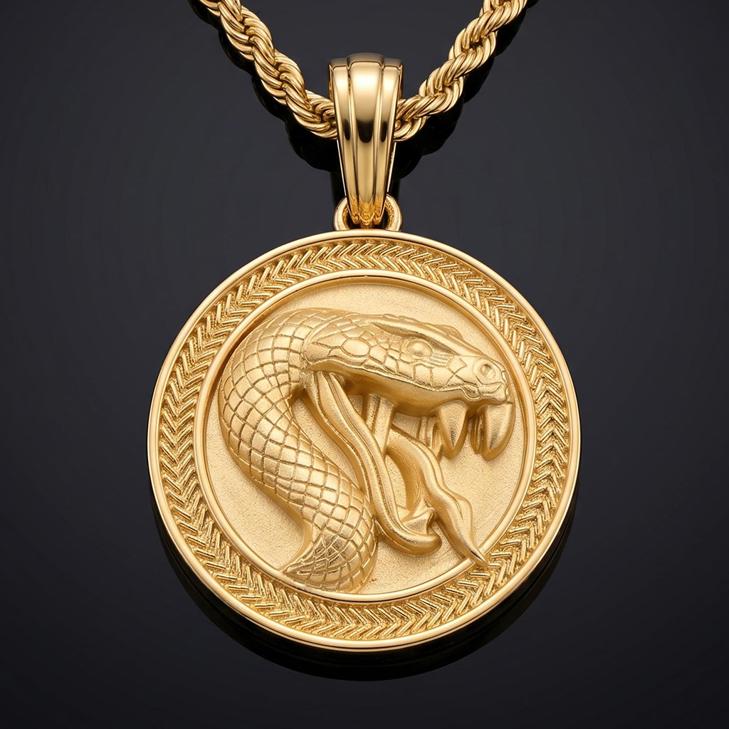 Snake Round Pendant Snake Round Pendant