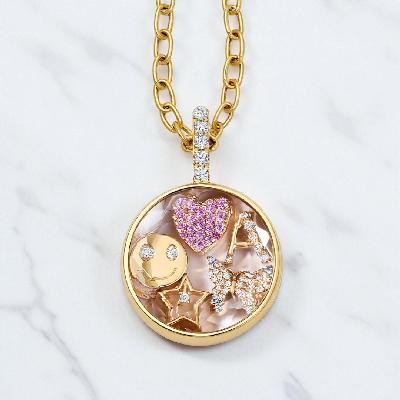 Personalized Round Locket Pendant