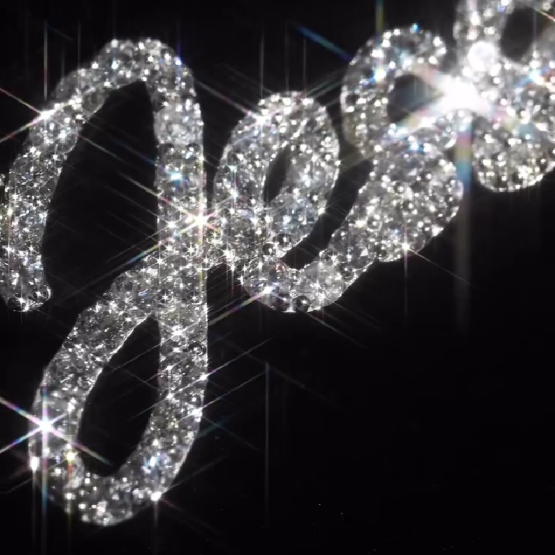 Personalized Name VVS Moissanite Tennis Necklace Personalized Name VVS Moissanite Tennis Necklace