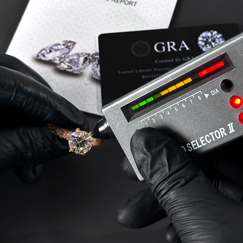 6.47CT Round Cut VVS Moissanite Pave Engagement Ring Set