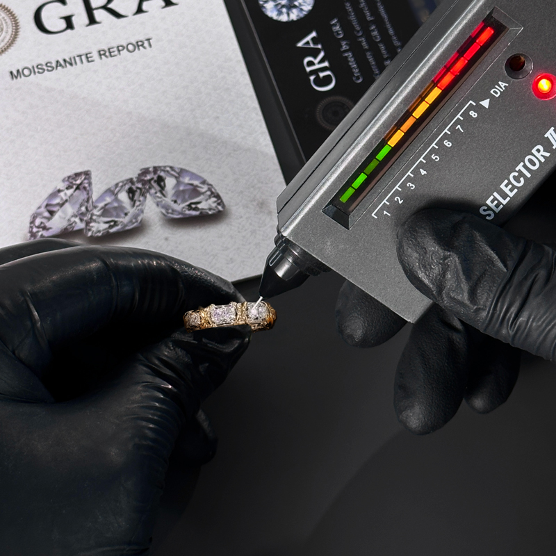 Round Cut VVS Moissanite Pave Wedding Band Round Cut VVS Moissanite Pave Wedding Band