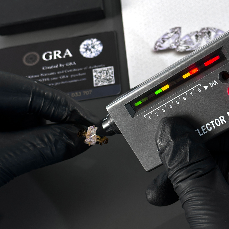 6.54CT Radiant Cut Moissanite Nature-Inspired Engagement Ring