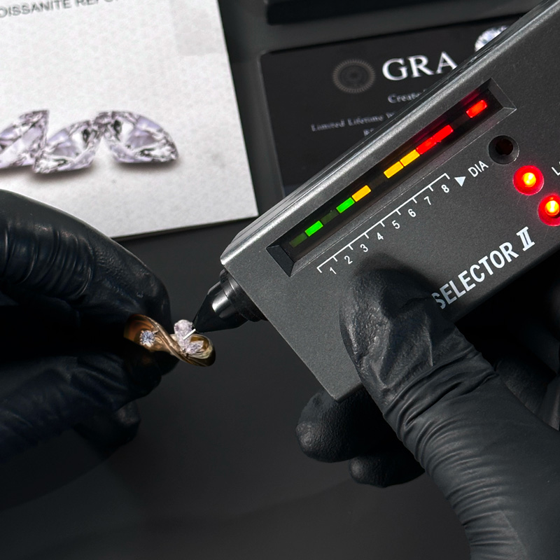 0.75CT Multi-Shaped VVS Moissanite Wavy Band Ring