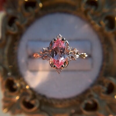 2.15CT Marquise Cut Diamond Vintage Engagement Ring