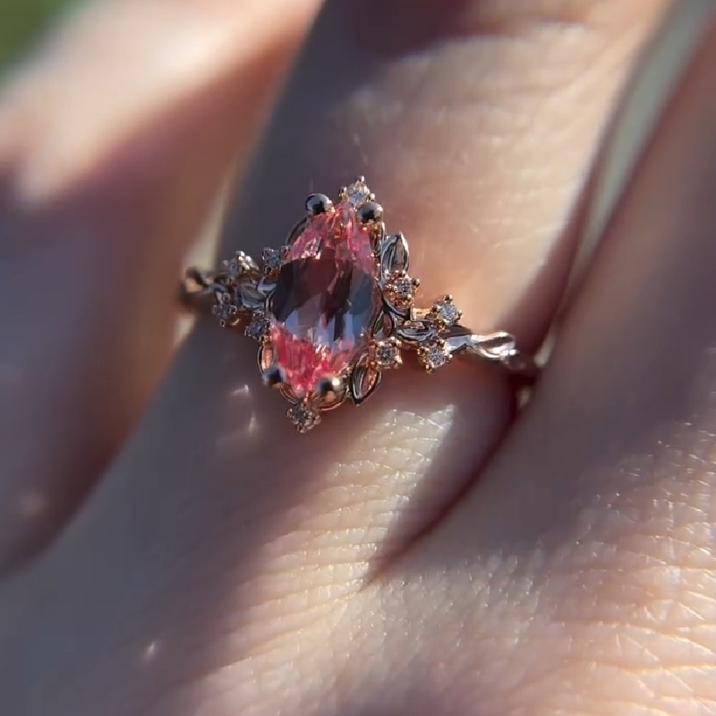 2.15CT Marquise Cut Diamond Vintage Engagement Ring