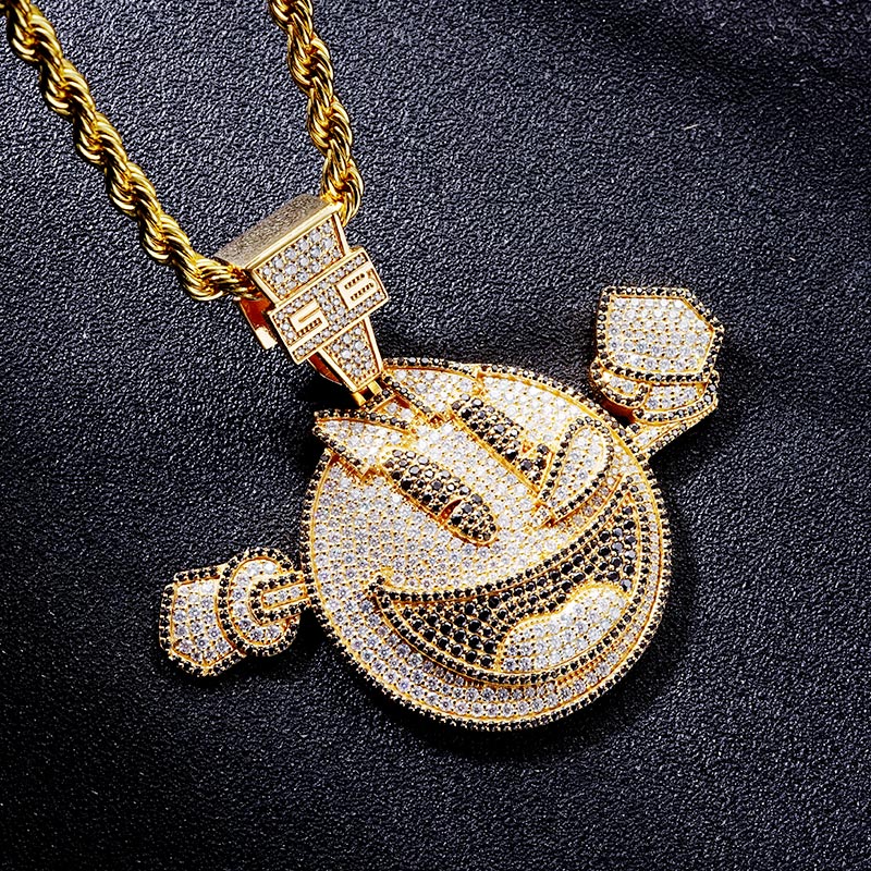 Custom S925 Iced Unique Cartoon Pendant Deposit
