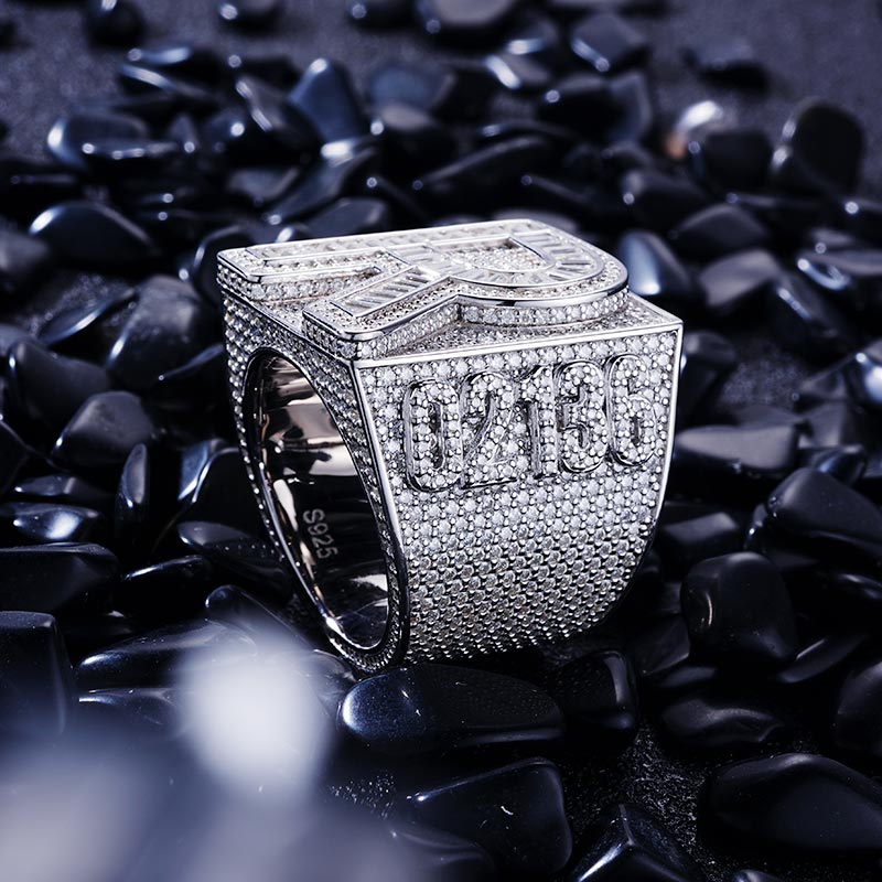 Custom S925 & VVS1 Buggette Moissanite Letter Ring Deposit