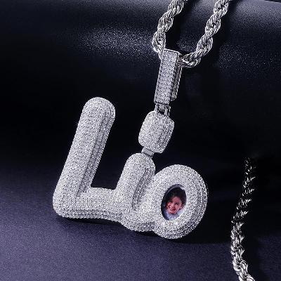 Custom S925 & VVS1 Moissanite Letter & Picture Personalized Pendant Deposit