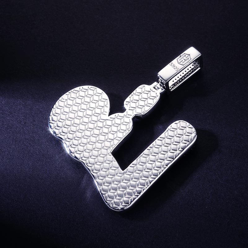 Custom S925 & VVS1 Moissanite Letter & Picture Personalized Pendant Deposit