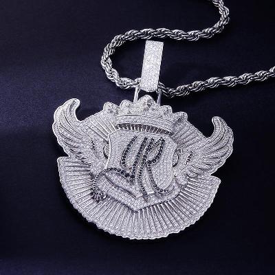 Custom S925 & VVS1 Moissanite Unique Letter & Wing Pendant Deposit