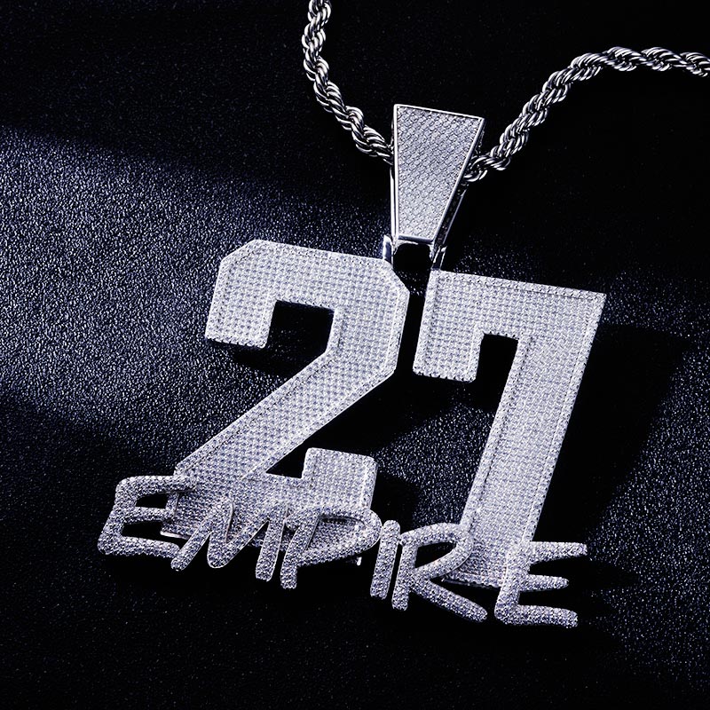 Custom S925 & VVS1 Moissanite Unique Number & Letter Pendant Deposit