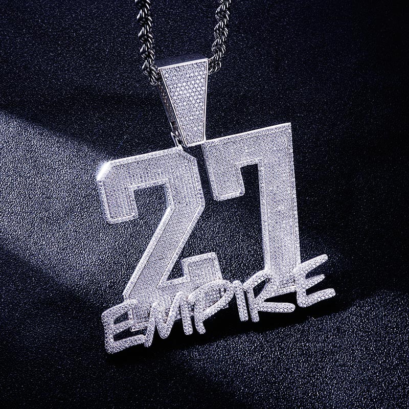 Custom S925 & VVS1 Moissanite Unique Number & Letter Pendant Deposit