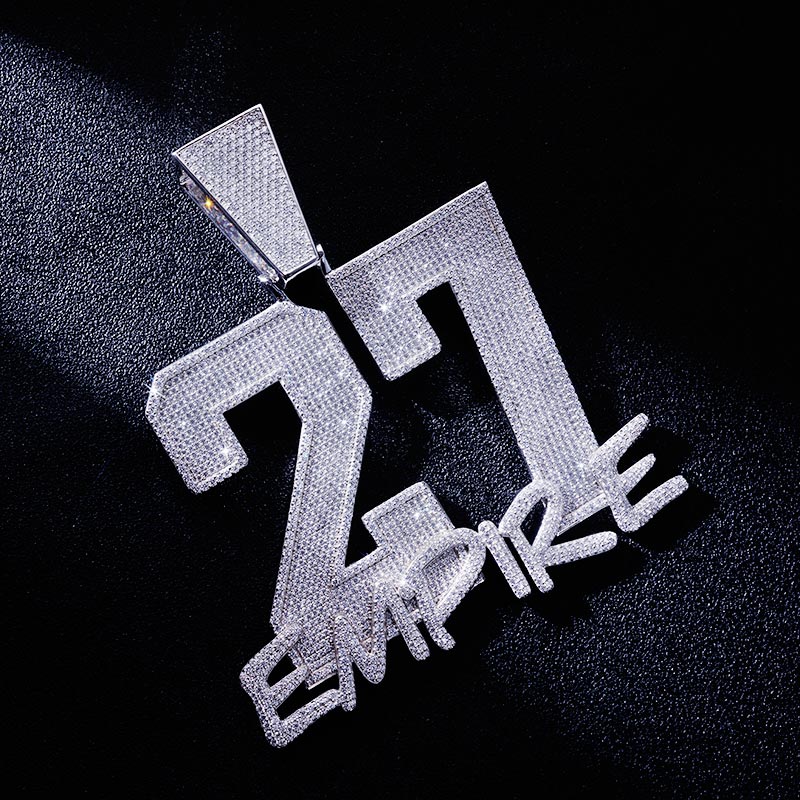 Custom S925 & VVS1 Moissanite Unique Number & Letter Pendant Deposit