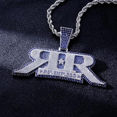 Custom S925 Iced Unique Letter Pendant Deposit