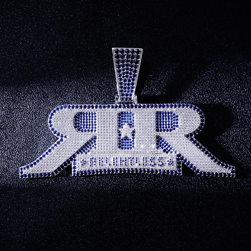 Custom S925 Iced Unique Letter Pendant Deposit