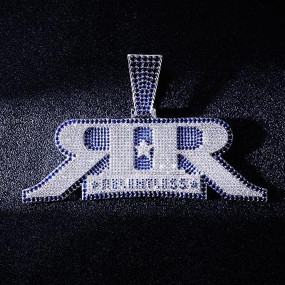 Custom S925 Iced Unique Letter Pendant Deposit