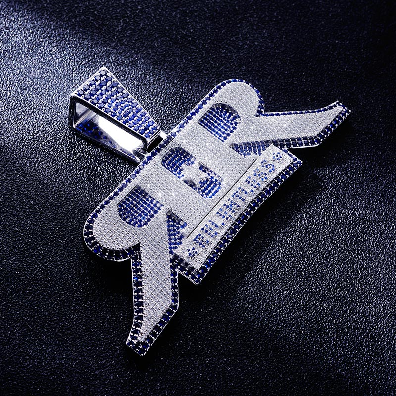 Custom S925 Iced Unique Letter Pendant Deposit