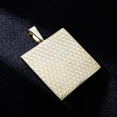 Custom S925 Iced Unique Yellow Lion Pendant Deposit