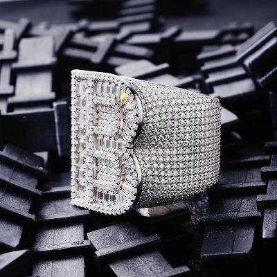 Custom S925 & VVS1 Buggette Moissanite Letter Ring Deposit