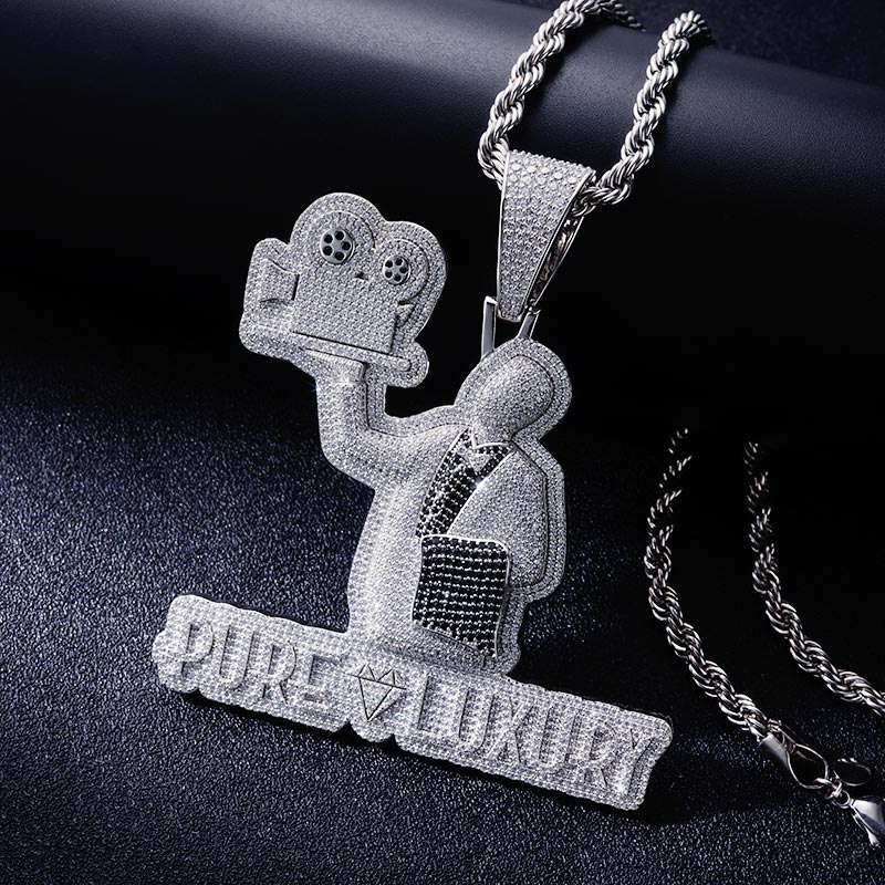 Custom S925 Iced Unique Portrait & Letter Pendant Deposit