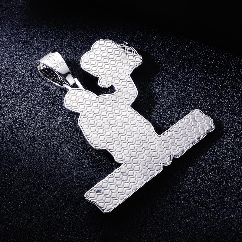 Custom S925 Iced Unique Portrait & Letter Pendant Deposit