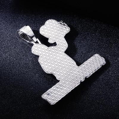 Custom S925 Iced Unique Portrait & Letter Pendant Deposit