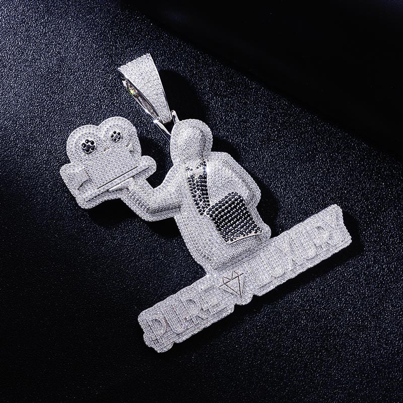 Custom S925 Iced Unique Portrait & Letter Pendant Deposit