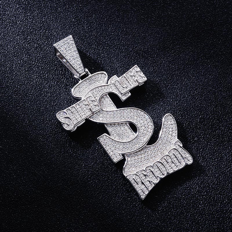 Custom S925 & VVS1 Moissanite Unique Letter Pendant Deposit