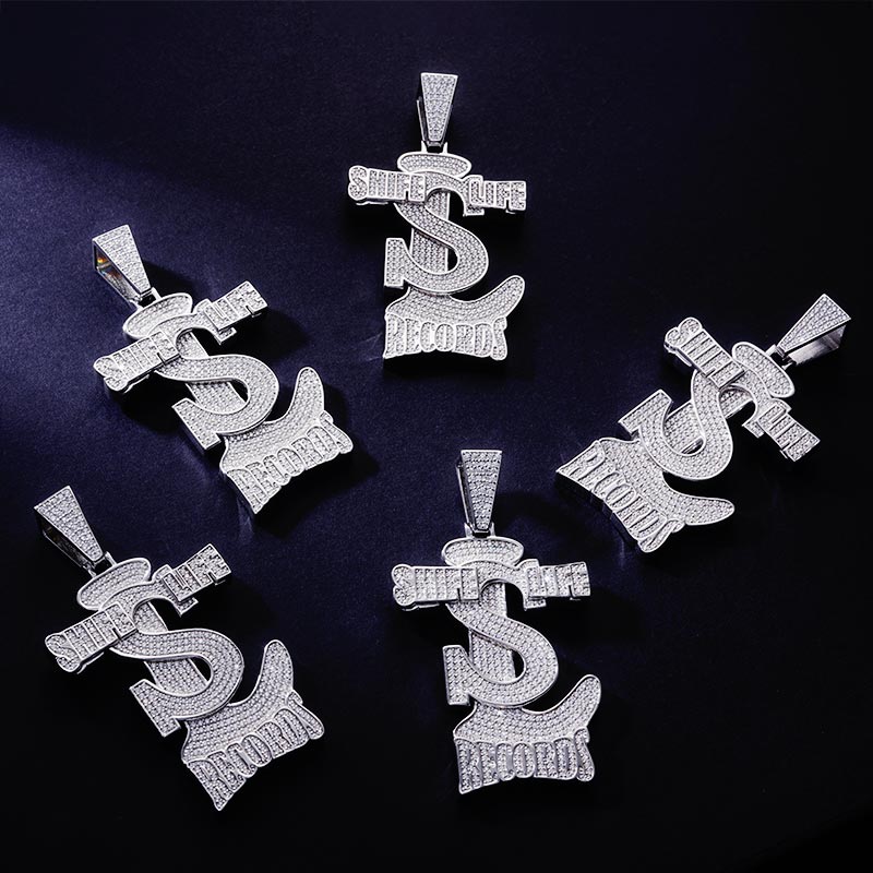 Custom S925 & VVS1 Moissanite Unique Letter Pendant Deposit