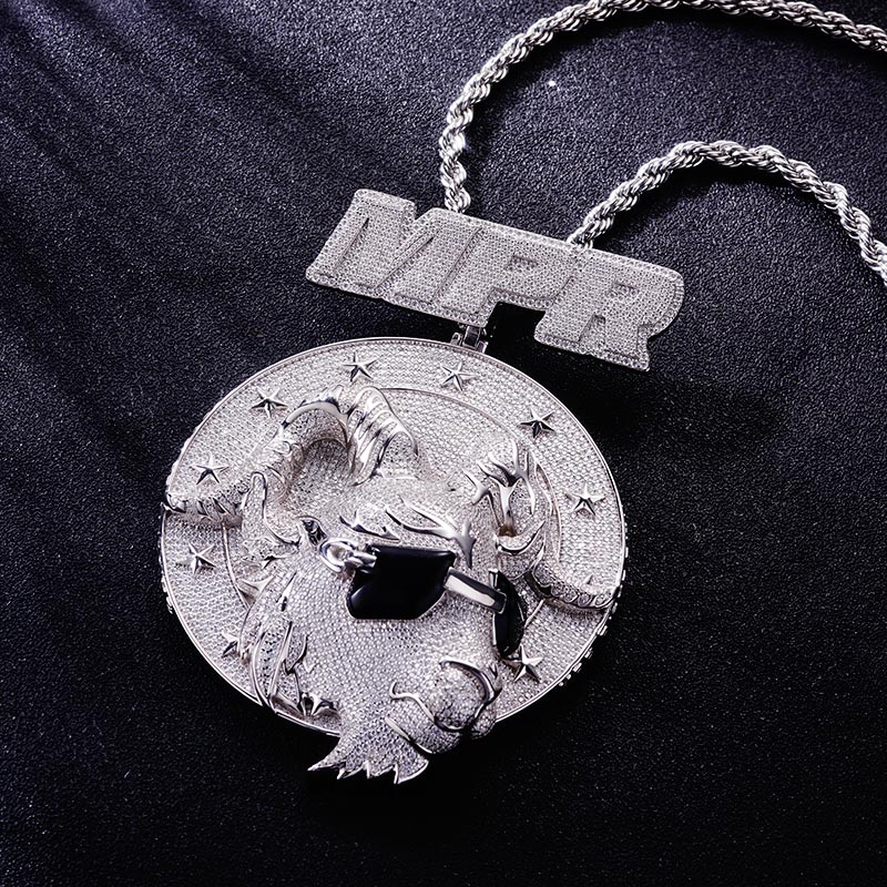Custom S925 & VVS1 Moissanite Unique Letter & Goat Pendant Deposit