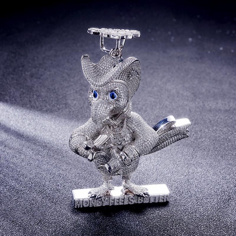 Custom S925 & VVS1 Moissanite Unique Cartoon Pendant Deposit