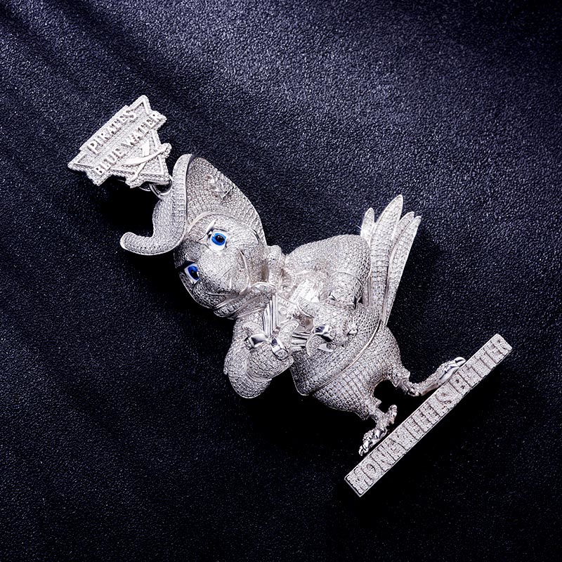 Custom S925 & VVS1 Moissanite Unique Cartoon Pendant Deposit
