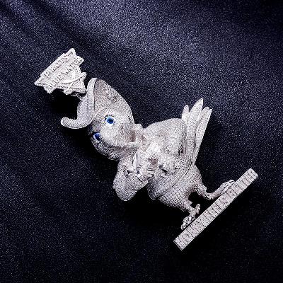 Custom S925 & VVS1 Moissanite Unique Cartoon Pendant Deposit