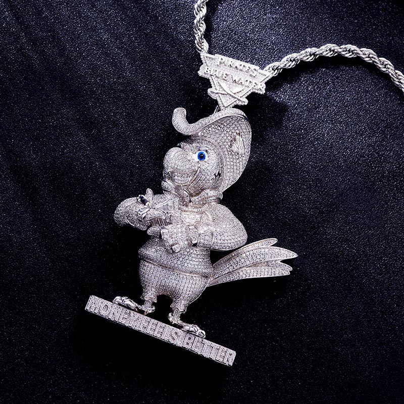 Custom S925 & VVS1 Moissanite Unique Cartoon Pendant Deposit