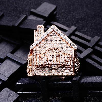 Custom S925 & VVS1 Baguette Moissanite Trap House Ring Deposit