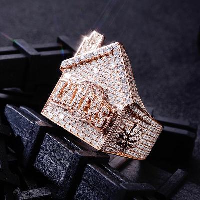 Custom S925 & VVS1 Baguette Moissanite Trap House Ring Deposit