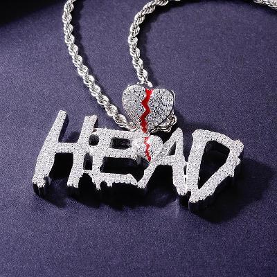 Custom S925 Iced Unique Heart & Letter Pendant Deposit