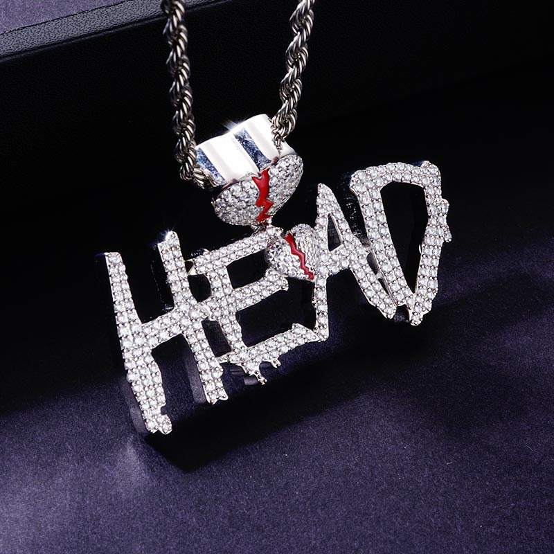 Custom S925 Iced Unique Heart & Letter Pendant Deposit