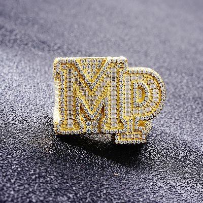 Custom S925 & VVS1 Buggette Moissanite Letter Ring Deposit